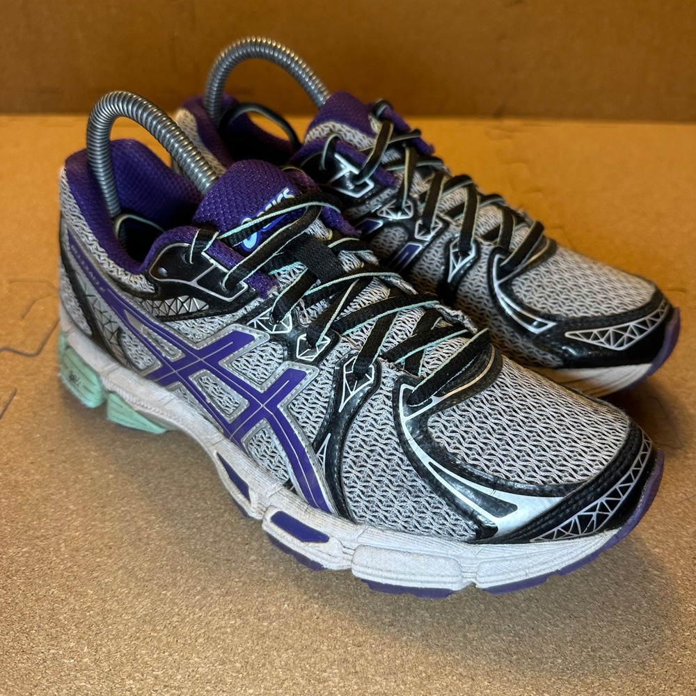 Asics Gel-Exalt 2 Running Shoes Womens 7.5 Grey Purple T4B6N Athletic Sneakers